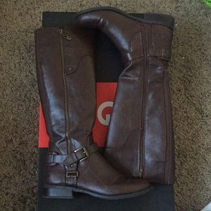 G by Guess dark brown boots
